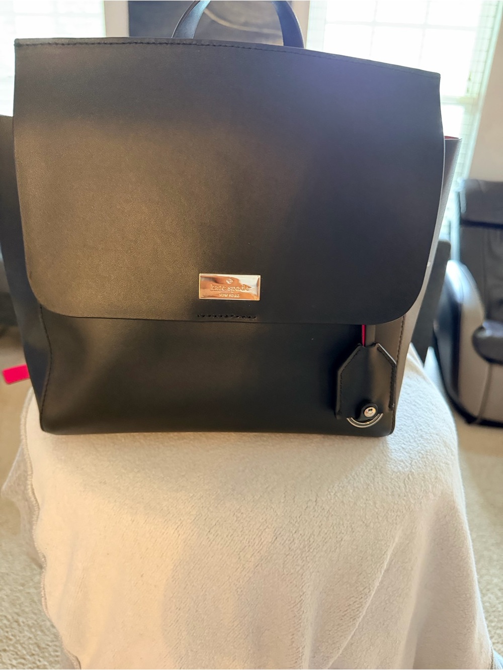 kate spade Black Leather women’s mini Backpack